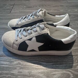 Women’s White and Black Sneakers